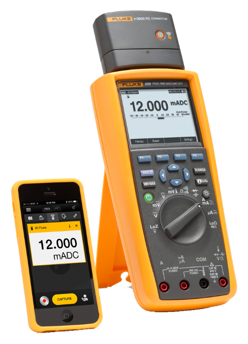 Multimètre Numérique Compact Fluke 106 - Taille Paume - Mesures Sécurisées Jusqu'à 600V - 6000 Points - Idéal Dépanneurs